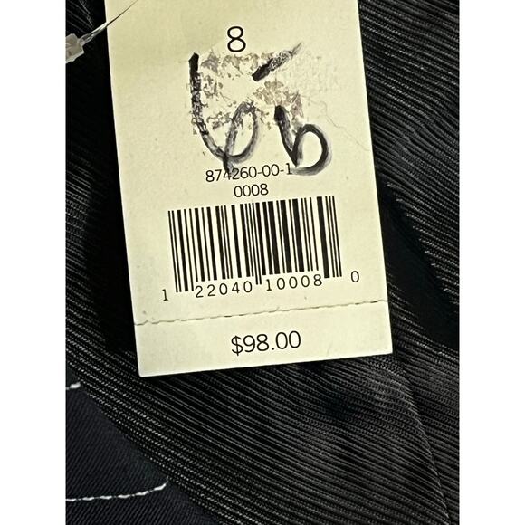 Banana Republic NWT Women’s Black & White Striped Vest, Size 8 - Picture 4 of 7